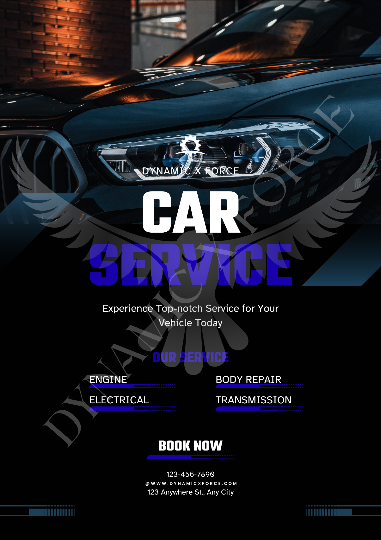 Car Showroom Graphic